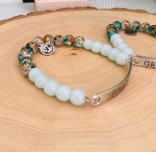 Load image into Gallery viewer, Blue Glass Bead Bracelet
