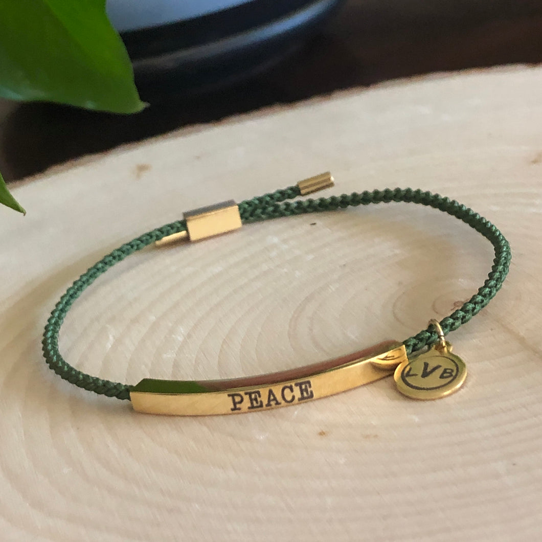 Peace Adjustable Bracelet