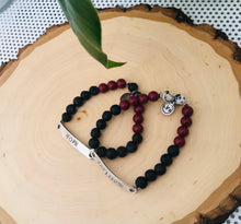 Load image into Gallery viewer, Custom Lava Red Stretch Bracelet
